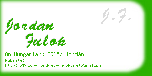 jordan fulop business card