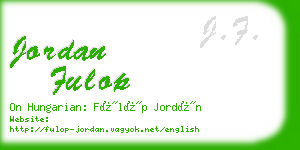 jordan fulop business card